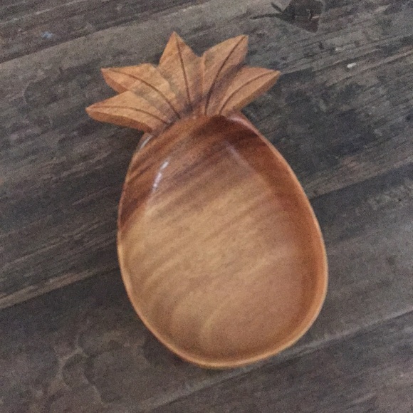 Vintage Other - 🔥4 for $25🔥 VINTAGE Monkeypod Wooden Pineapple Dish 🍍